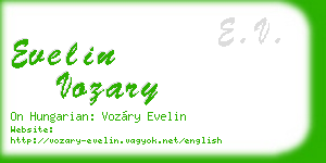 evelin vozary business card